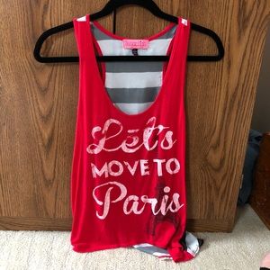 “Let’s move to Paris” tank top